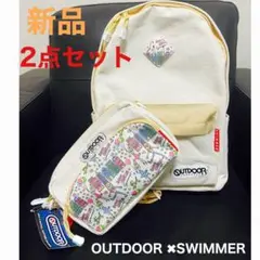 新品OUTDOOR ✖︎SWIMMERコラボリュックサックショルダーバック2点