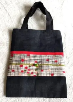 【美品】京都くちろく　ミニトートバッグ　くろちくのサムネイル