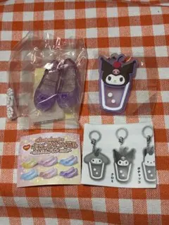 サンリオ　ミニキッズサンダル クリアクリームソーダめじるしラバーチャーム　クロミ