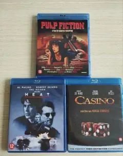 洋画 Blu-ray 3本セット カジノ ヒート パルプ・フィクション