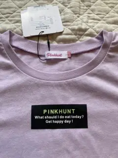 未使用品　Pinkhunt ラベンダー Tシャツ ジッパー付き