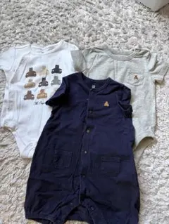 ベビーgap ロンパース 3枚セット