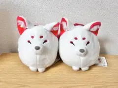 九尾　ちょこコンとキツネ　ころりんギミック　ぬいぐるみT 2個セット