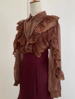 フラメンコ　ブラウス　レース　美品 白いトップス/WHITE TOPS - オリジナル フラメンコ衣装「12DOCE del