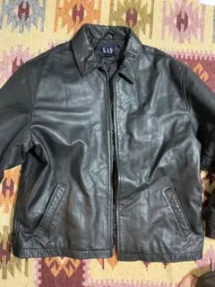 Vintage Gap Jacket Men XL Black Leather