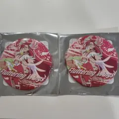 トロピカルージュプリキュア　キュアフラミンゴ　トゥインクル缶バッジ14　2点