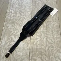 新品未使用☆コムサイズム　黒　ジャガードゴム　サスペンダーF