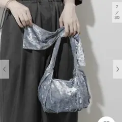 ベロアリボンバッグ