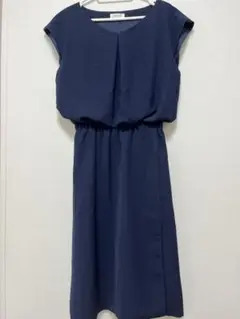 PLST ネイビー 半袖 ワンピース XS
