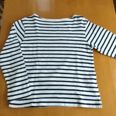 無印良品　太番手ボートネック長袖Tシャツ