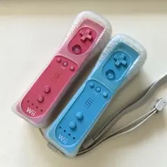 Wiiリモコン 2個セット　Wiiコントローラー　任天堂【青　ピンク】