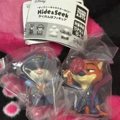 ディズニーキャラクター Hide&Seek かくれんぼフィギュア 2種セット