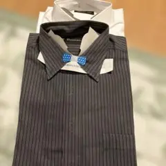 PENSATORE メンズ長袖ワイシャツ　ホワイト L L