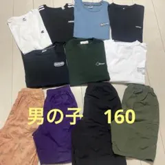 男の子まとめ売160cm Tシャツ 半袖 ハーフパンツ adidasなど