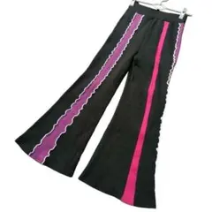 ピンク ワイドパンツ