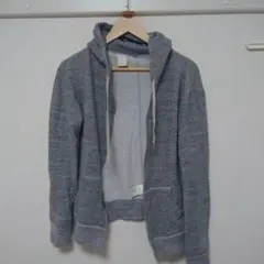 グレー パーカー サイズ38 100%コットンのサムネイル