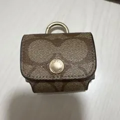 【COACH 】ブラウン AirPods Proケース