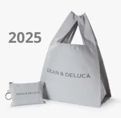 DEAN&DELUCA ポーチ付きエコバッグ グレー　新品