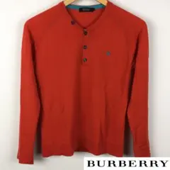 美品 BURBERRY BLACK LABEL 長袖ニット オレンジ サイズ1