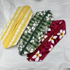 ファブリック　ティッシュケース　北欧　布製　パッチワーク　レトロ　ハワイ