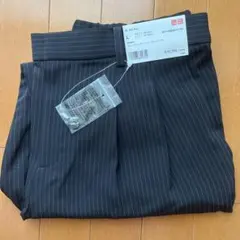 UNIQLO＊Lサイズ ダークグレー ストライプ ジョガーパンツ