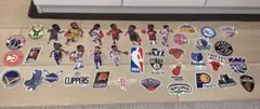 【即日発送】【美品】NBAチームロゴ、NBA選手ステッカー