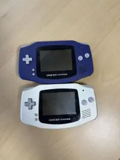 ゲームボーイアドバンス 本体 2台セット パープル ホワイト