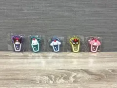【サンリオ クリアクリームソーダめじるしラバーチャーム】全5種セット