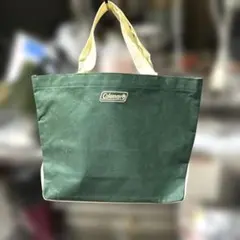 Coleman トートバッグ　薄手　防水加工　軽量　コールマングリーンgreen