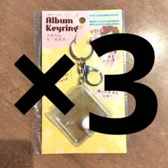 アルバムキーホルダー ミニアルバム 3個 ミニシール帳　ダイソー　セリア⑪