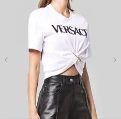 VERSACE ヴェルサーチ 38 WhiteＴシャツメデューサピン付きのサムネイル
