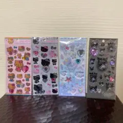 サンリオキャラクターズ キラキララインストーン シール 4枚セット