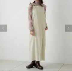 kastane ストレッチデニムフリンジジャンスカ