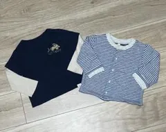 長袖カットソー 2セット　80㎝　GAP、無印良品