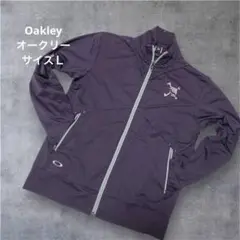 美品 Oakley オークリー パープル ジップアップジャケット サイズL