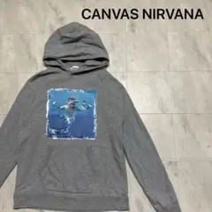 CANVAS ニルヴァーナ パロディ CDジャケット スウェットパーカー 日本製