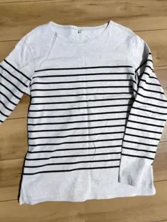 ユニクロ　ボーダーTシャツ　長袖　Lサイズ