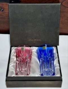 ☆HOYA☆Crystal☆ペア☆グラス☆未使用☆箱付き☆
