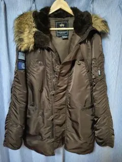 XLARGE × Alphaコラボ MA-1 ブラウン　サイズＭ XLARGE OFFICIAL SITE（エクストララージ オフィシャルサイト）