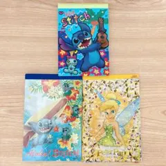 ディズニー リロ＆スティッチ ピーター・パン 平成レトロ メモ帳 セット