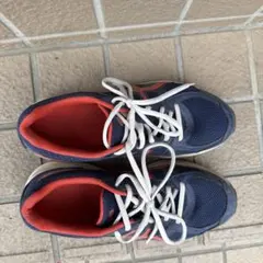 ASICS ランニングシューズ ネイビー/オレンジ