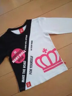 中古前切替ロンＴ110黒ベビードールBABYDOLLベビド