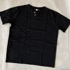 新品　2枚セット　黒 ヘンリーネック Tシャツ XL 大きいサイズ　無印