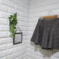 セシルマクビー【M】レディース ショート パンツ キュロットパンツ チェック柄