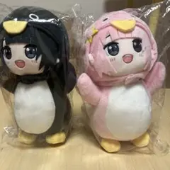 ググガガ　gugugaga　ぬいぐるみ　黒、ピンク　２体セット