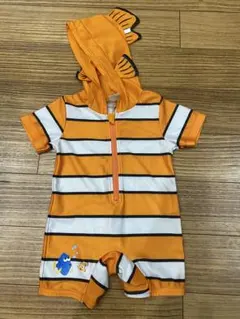 赤ちゃん本舗　ニモ　水着　ラッシュガード　帽子付き　スイムウェア　90cm