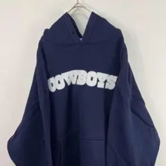 USA古着 Reebok リーボック cowboys スウェット パーカー