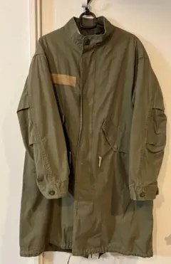 GU ジーユー　モッズコート オリーブ　ロングコート Sサイズ