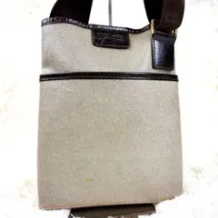 フェラガモ ショルダーバッグ キャンバス レザー Ferragamo 本革