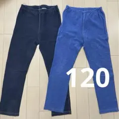 ユニクロ UNIQLO レギンス デニムライク 10分丈 2枚セット 120